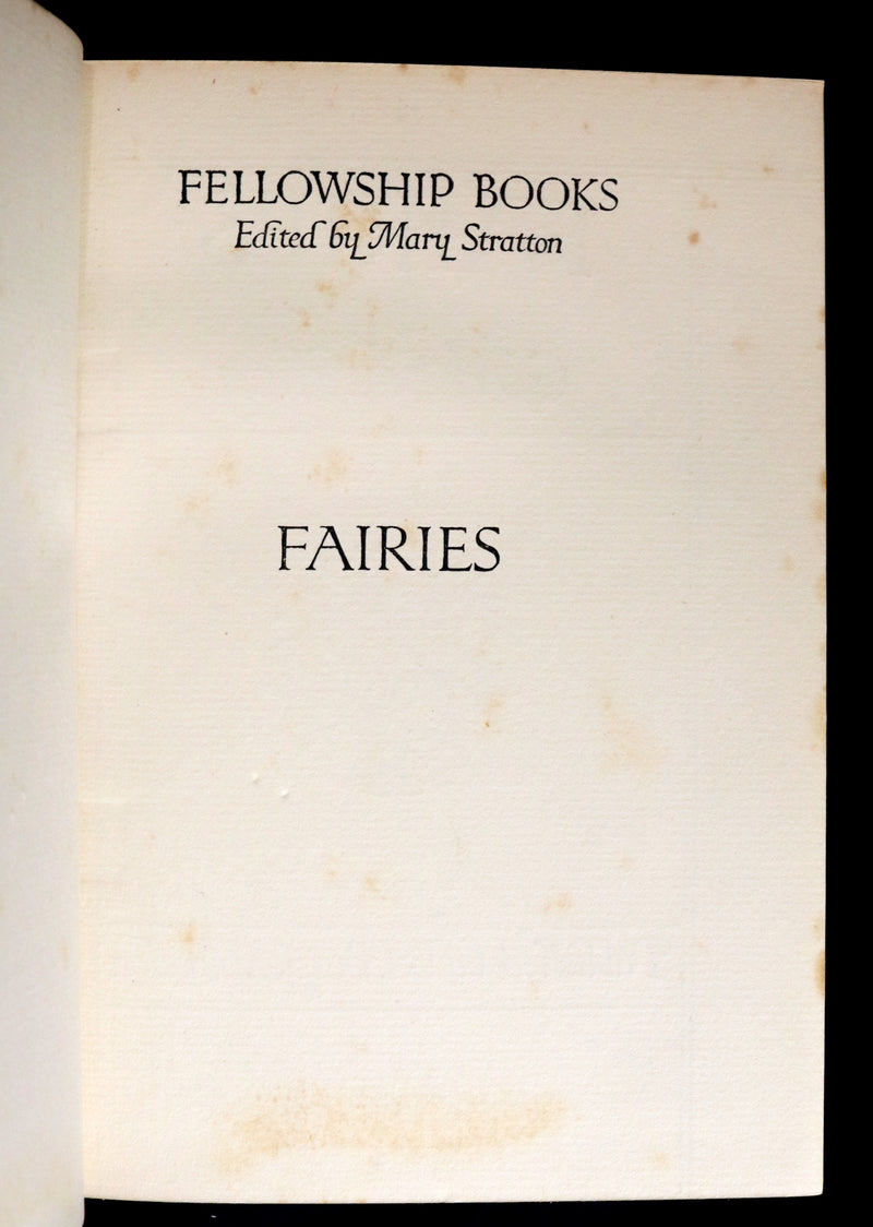 1913 Rare Book - FAIRIES by G.M. Faulding being A Fellowship Book. First Edition.