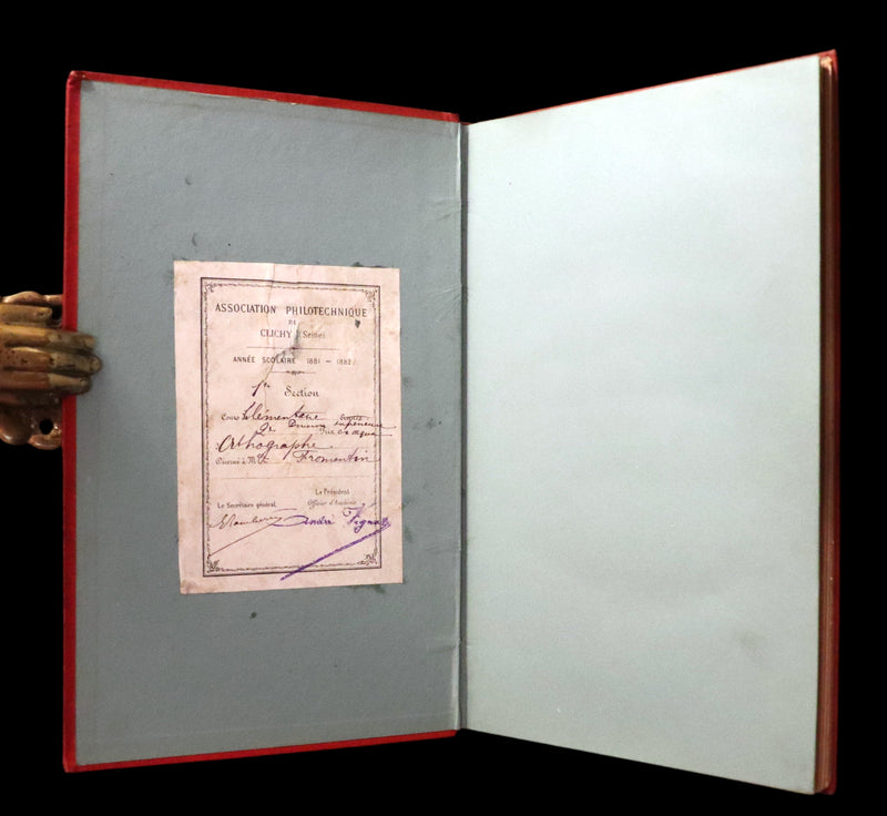 1880 Rare French Book - JULES VERNE - From the Earth to the Moon - De la Terre à la Lune, trajet direct en 97 heures 20 minutes. Illustrated.