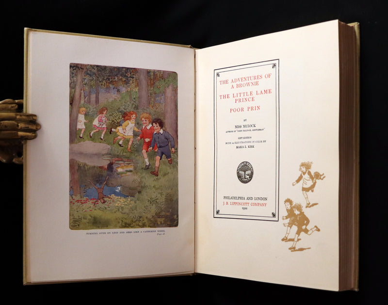 1922 First Gift Edition - Adventures of a Brownie by Miss Mulock & illustrated by Maria L. Kirk.
