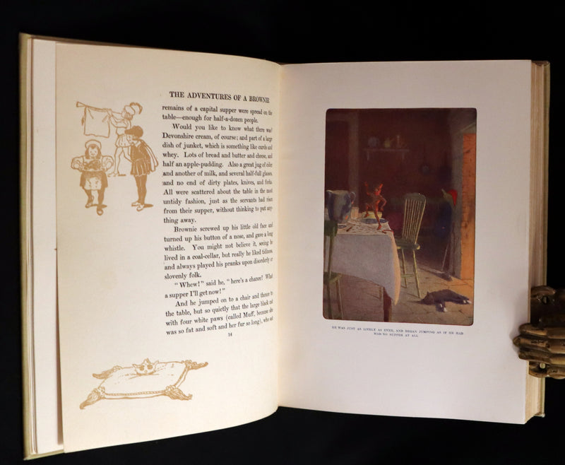 1922 First Gift Edition - Adventures of a Brownie by Miss Mulock & illustrated by Maria L. Kirk.