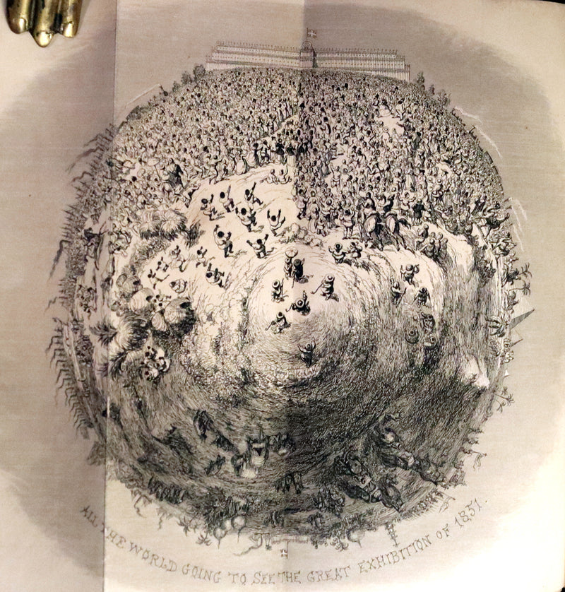 1851 Rare First Edition - Cruikshank - The World's Show, 1851 Great Exhibition or, The Adventures Of Mr And Mrs Sandboys And Family.