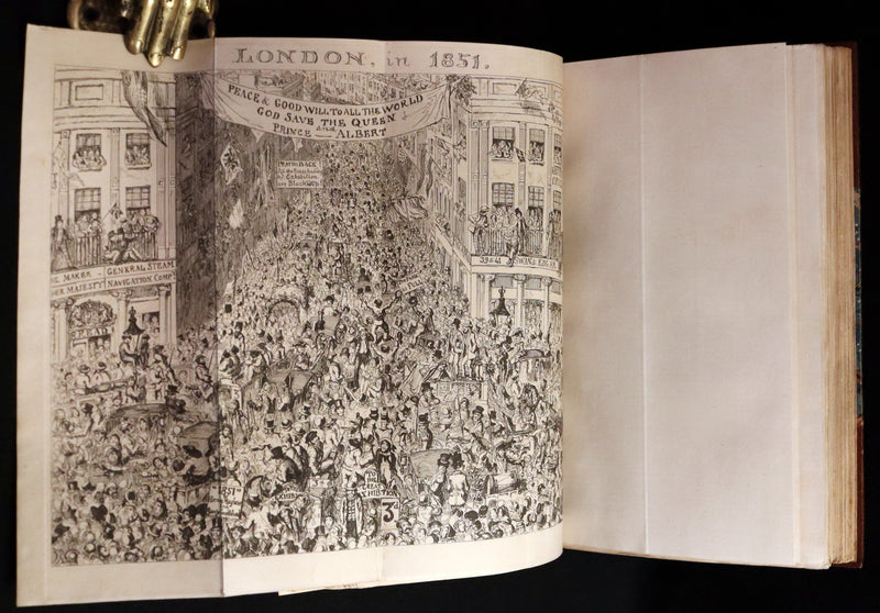 1851 Rare First Edition - Cruikshank - The World's Show, 1851 Great Exhibition or, The Adventures Of Mr And Mrs Sandboys And Family.
