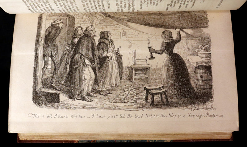 1851 Rare First Edition - Cruikshank - The World's Show, 1851 Great Exhibition or, The Adventures Of Mr And Mrs Sandboys And Family.