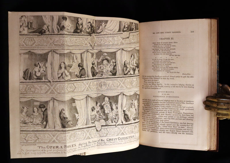 1851 Rare First Edition - Cruikshank - The World's Show, 1851 Great Exhibition or, The Adventures Of Mr And Mrs Sandboys And Family.
