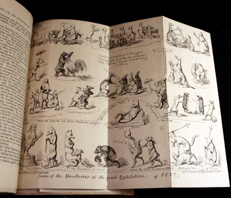 1851 Rare First Edition - Cruikshank - The World's Show, 1851 Great Exhibition or, The Adventures Of Mr And Mrs Sandboys And Family.