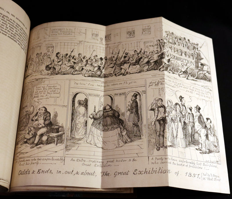 1851 Rare First Edition - Cruikshank - The World's Show, 1851 Great Exhibition or, The Adventures Of Mr And Mrs Sandboys And Family.