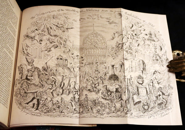 1851 Rare First Edition - Cruikshank - The World's Show, 1851 Great Exhibition or, The Adventures Of Mr And Mrs Sandboys And Family.