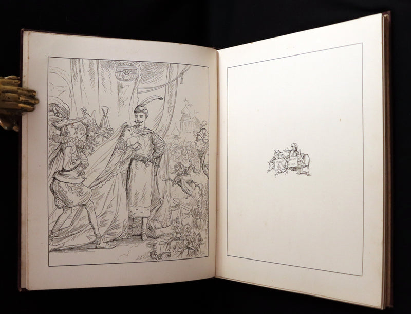 1880 Scarce Victorian First Edition ~ The Story of Prince Hildebrand and the Princess Ida With 110 illustrations by the Major T.S. Seccombe.