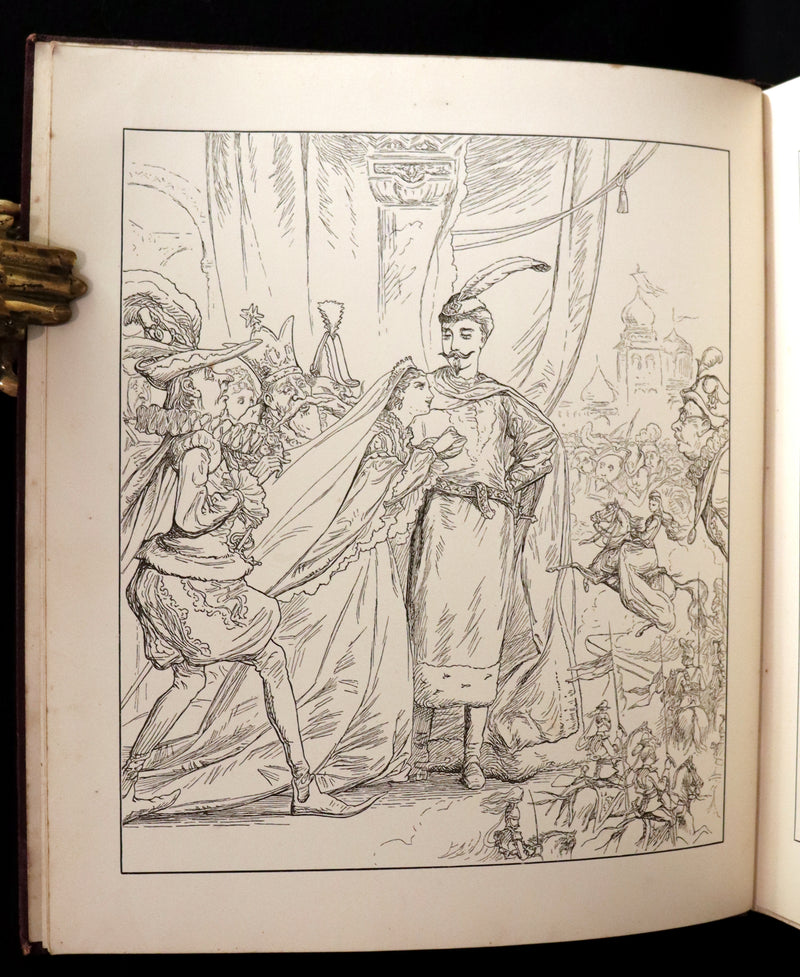 1880 Scarce Victorian First Edition ~ The Story of Prince Hildebrand and the Princess Ida With 110 illustrations by the Major T.S. Seccombe.