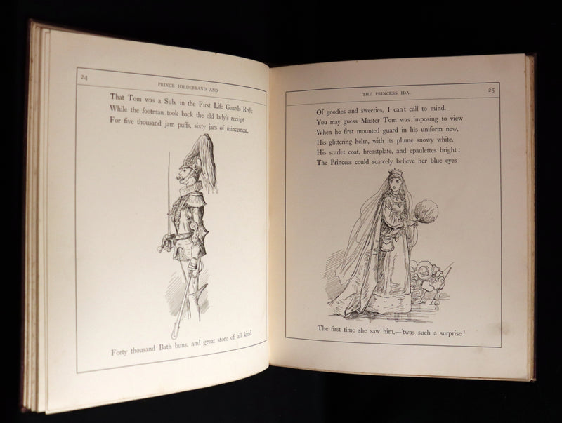 1880 Scarce Victorian First Edition ~ The Story of Prince Hildebrand and the Princess Ida With 110 illustrations by the Major T.S. Seccombe.