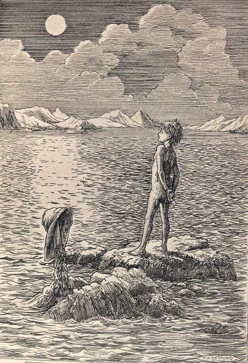 1911 Rare PETER PAN First Edition - PETER and WENDY by James Matthew Barrie illustrated by F.D. Bedford.