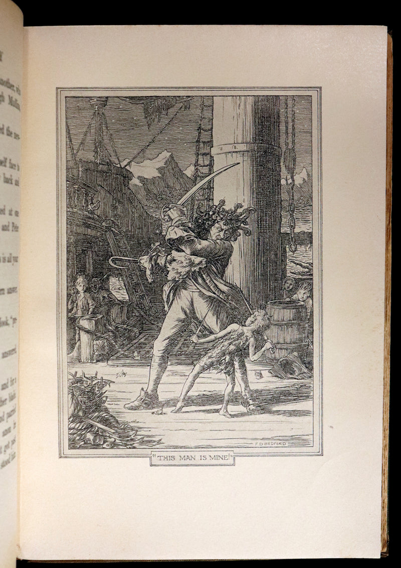 1911 Rare PETER PAN First Edition - PETER and WENDY by James Matthew Barrie illustrated by F.D. Bedford.