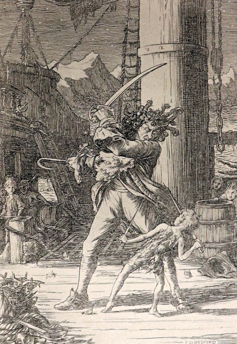 1911 Rare PETER PAN First Edition - PETER and WENDY by James Matthew Barrie illustrated by F.D. Bedford.