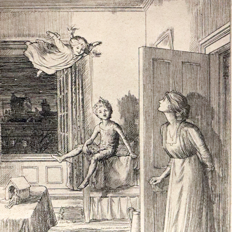 1911 Rare PETER PAN First Edition - PETER and WENDY by James Matthew Barrie illustrated by F.D. Bedford.