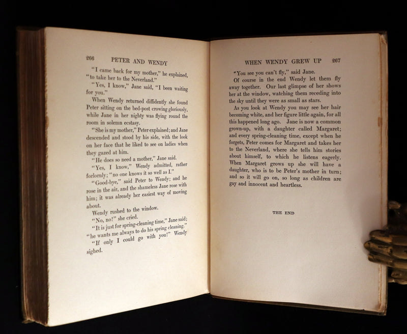 1911 Rare PETER PAN First Edition - PETER and WENDY by James Matthew Barrie illustrated by F.D. Bedford.