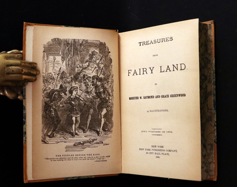 1895 Rare Victorian Book ~ Treasures from FAIRY LAND by Rossiter W. Raymond and Grace Greenwood.