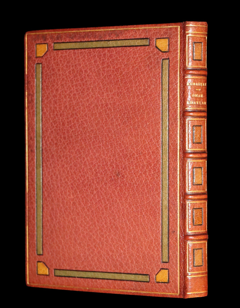 1910 Beautiful Rowfant Binding - Rubaiyat of Omar Khayyam wonderfully Illustrated by Frank Brangwyn.