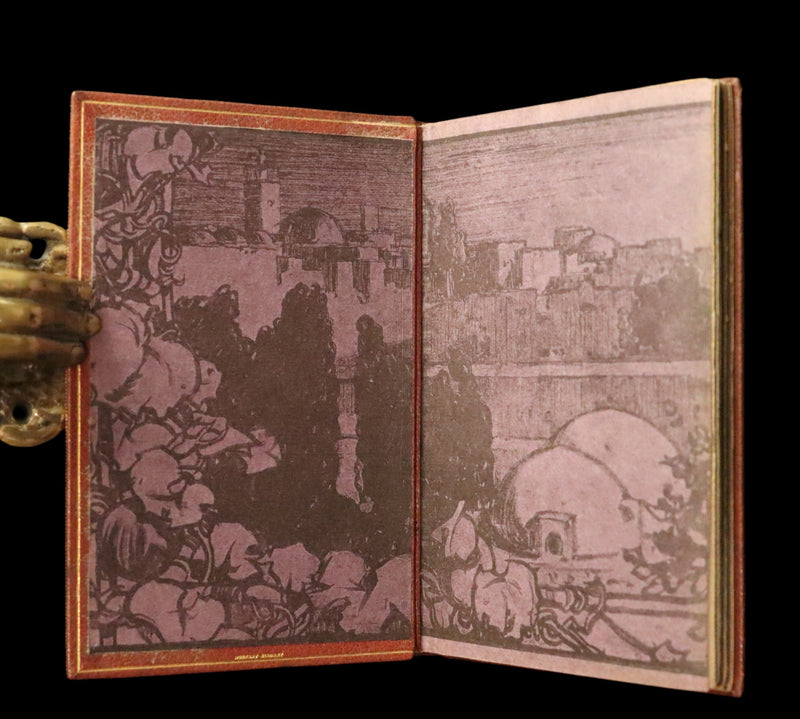 1910 Beautiful Rowfant Binding - Rubaiyat of Omar Khayyam wonderfully Illustrated by Frank Brangwyn.