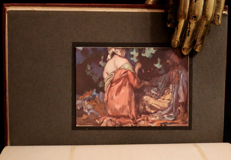 1910 Beautiful Rowfant Binding - Rubaiyat of Omar Khayyam wonderfully Illustrated by Frank Brangwyn.