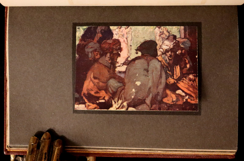 1910 Beautiful Rowfant Binding - Rubaiyat of Omar Khayyam wonderfully Illustrated by Frank Brangwyn.