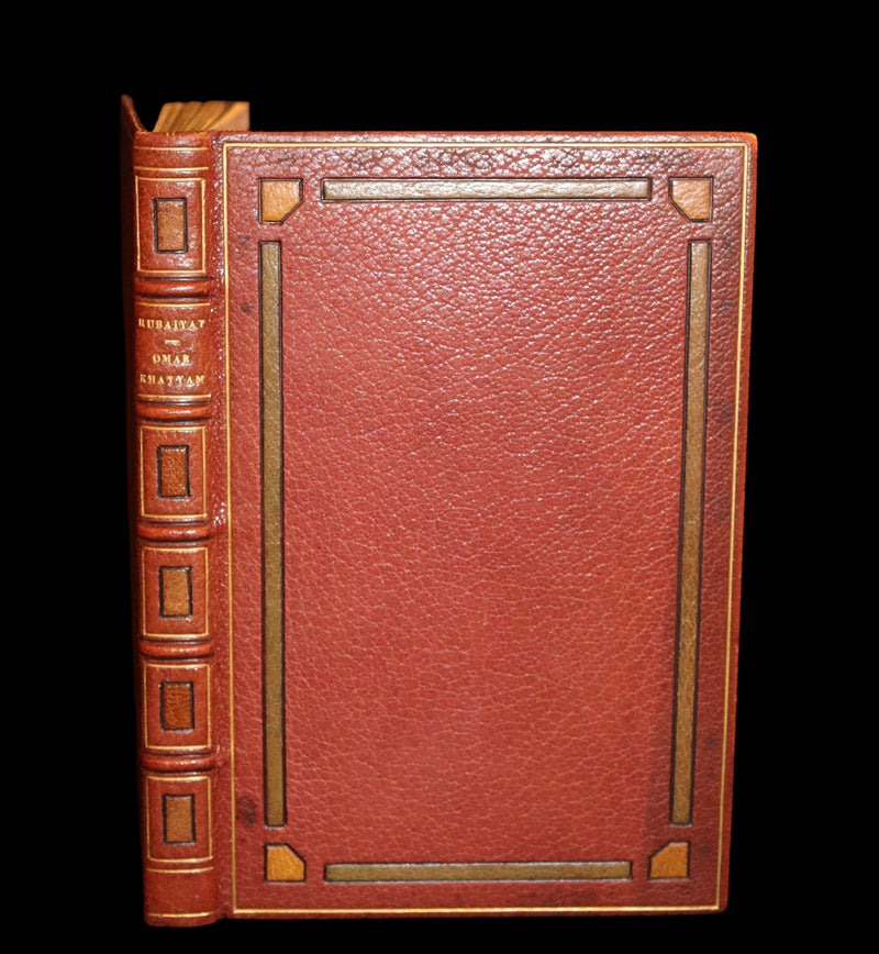1910 Beautiful Rowfant Binding - Rubaiyat of Omar Khayyam wonderfully Illustrated by Frank Brangwyn.