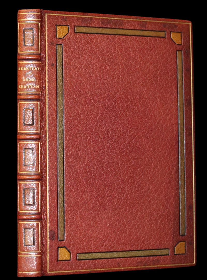 1910 Beautiful Rowfant Binding - Rubaiyat of Omar Khayyam wonderfully Illustrated by Frank Brangwyn.