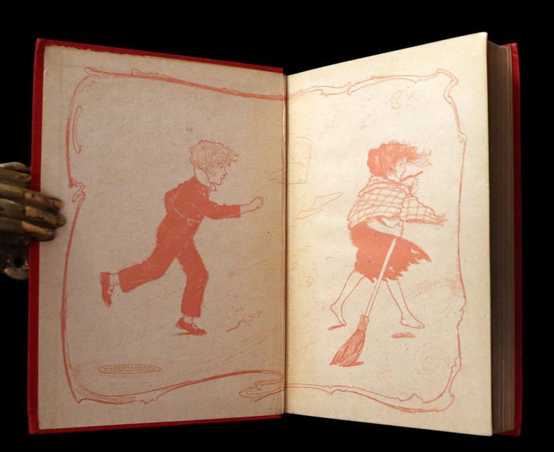 1909 Rare Book - AT THE BACK OF THE NORTH WIND. First Edition illustrated by Maria L. Kirk.