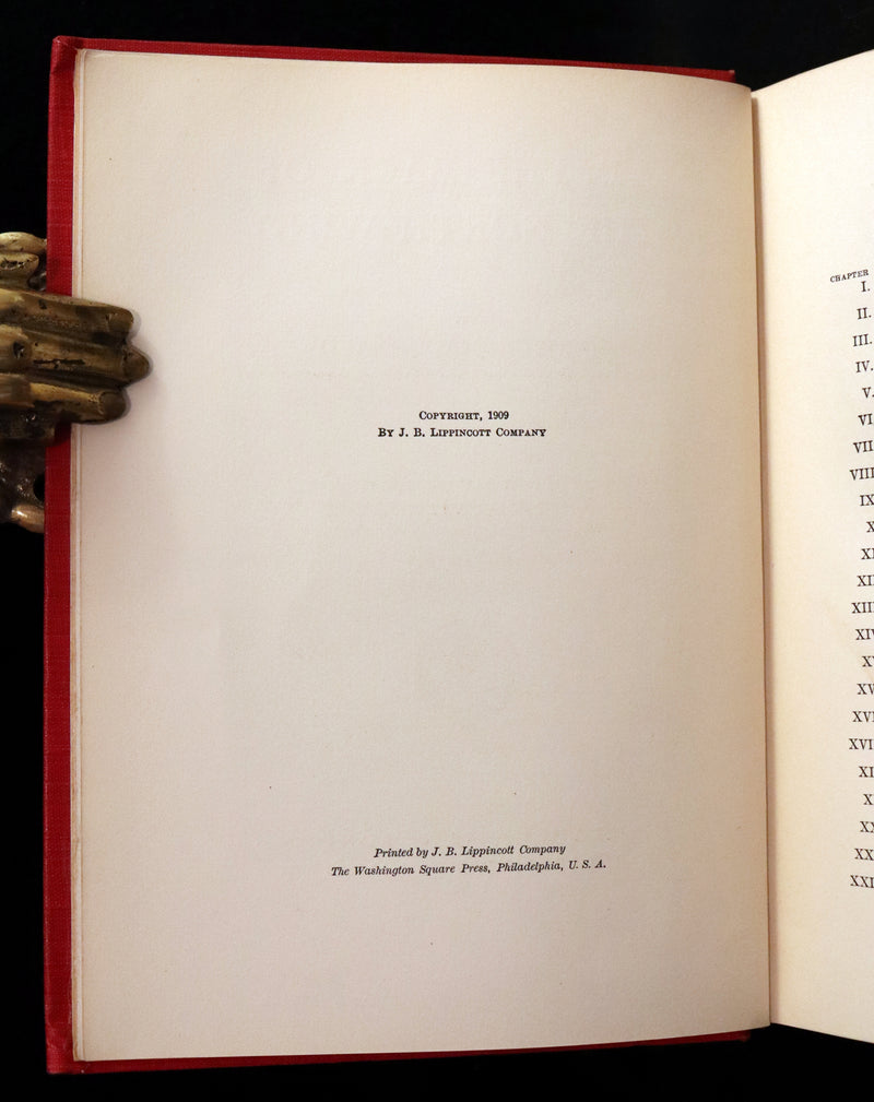 1909 Rare Book - AT THE BACK OF THE NORTH WIND. First Edition illustrated by Maria L. Kirk.