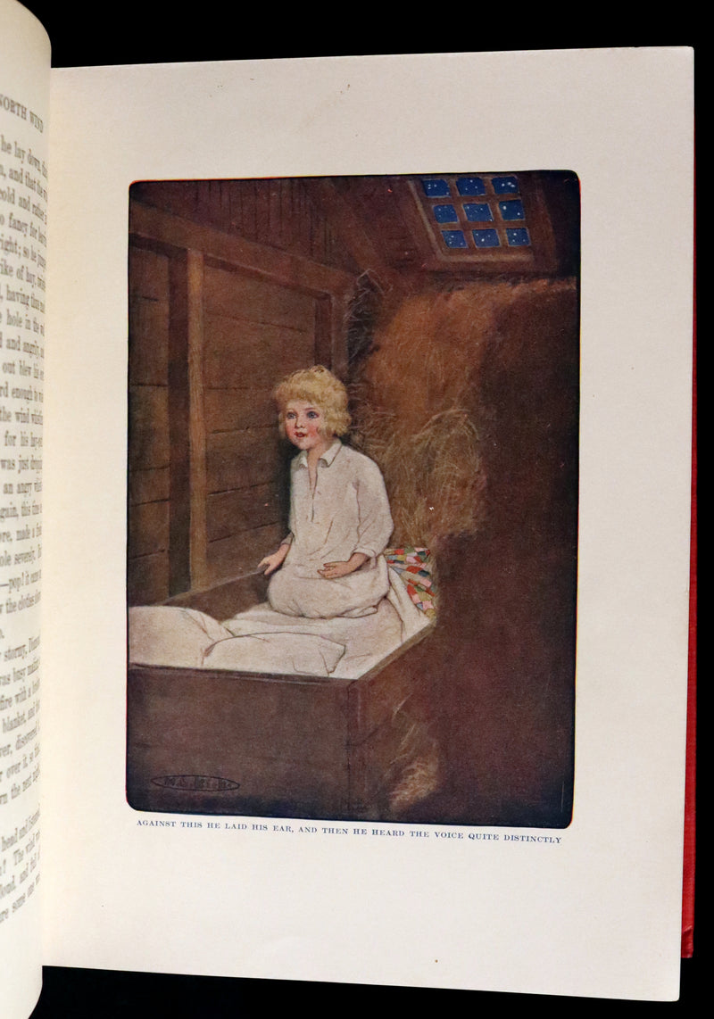 1909 Rare Book - AT THE BACK OF THE NORTH WIND. First Edition illustrated by Maria L. Kirk.