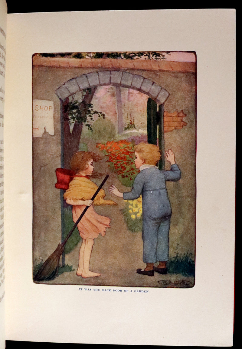 1909 Rare Book - AT THE BACK OF THE NORTH WIND. First Edition illustrated by Maria L. Kirk.