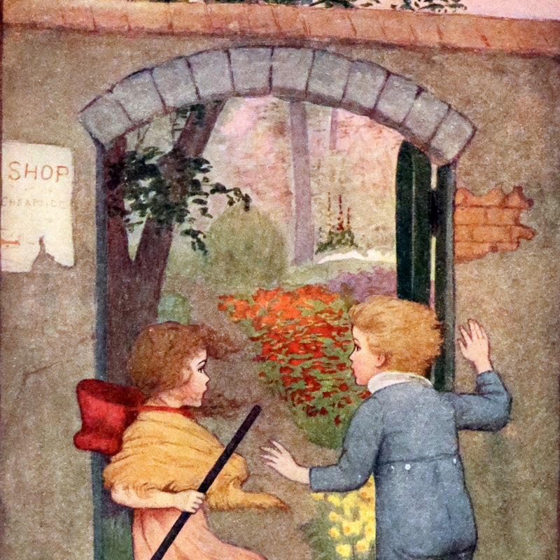 1909 Rare Book - AT THE BACK OF THE NORTH WIND. First Edition illustrated by Maria L. Kirk.