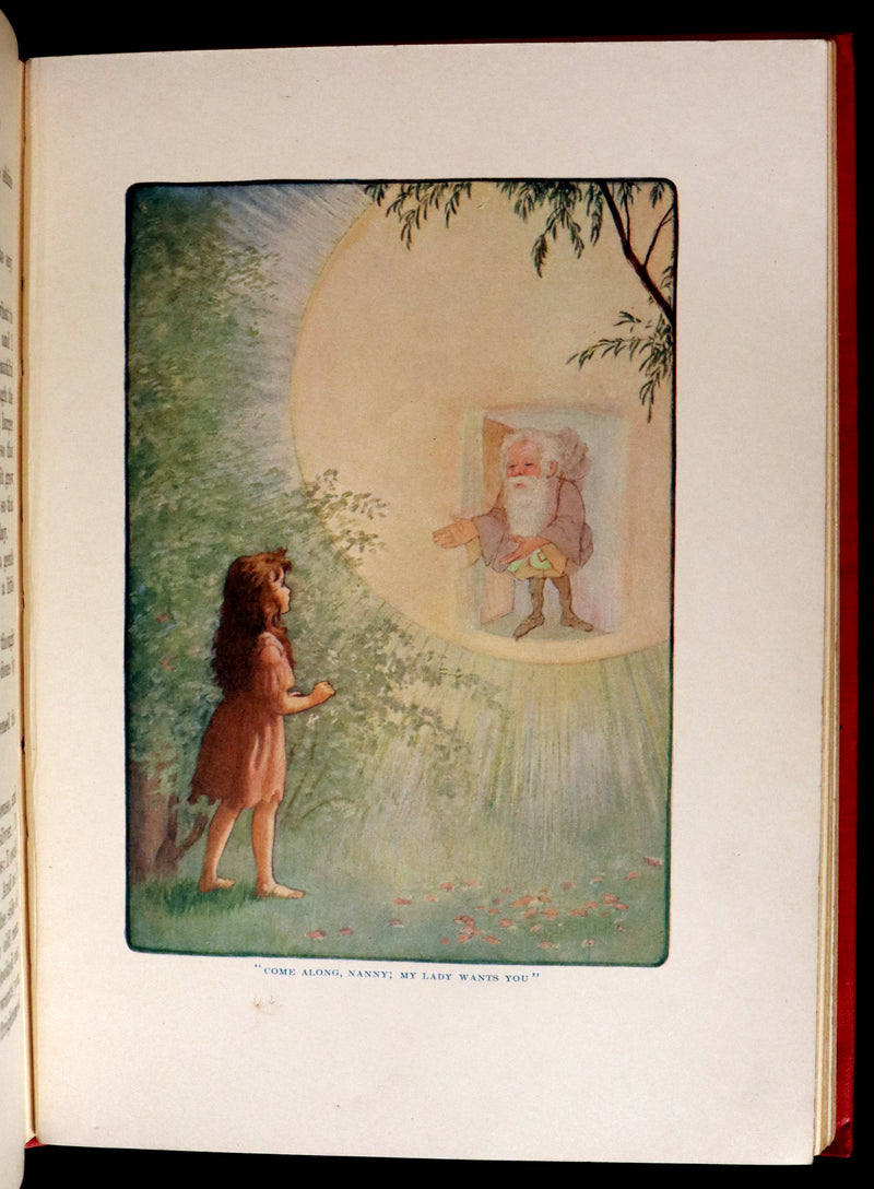 1909 Rare Book - AT THE BACK OF THE NORTH WIND. First Edition illustrated by Maria L. Kirk.