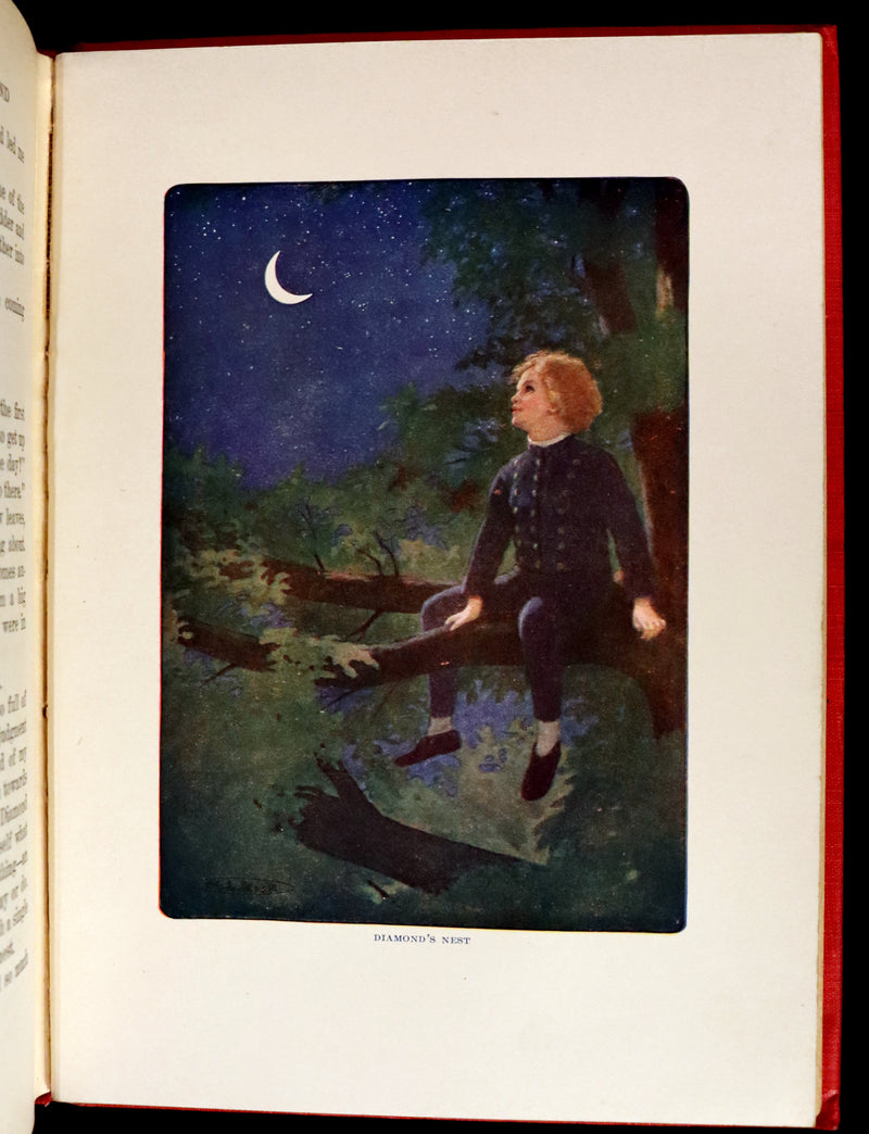 1909 Rare Book - AT THE BACK OF THE NORTH WIND. First Edition illustrated by Maria L. Kirk.