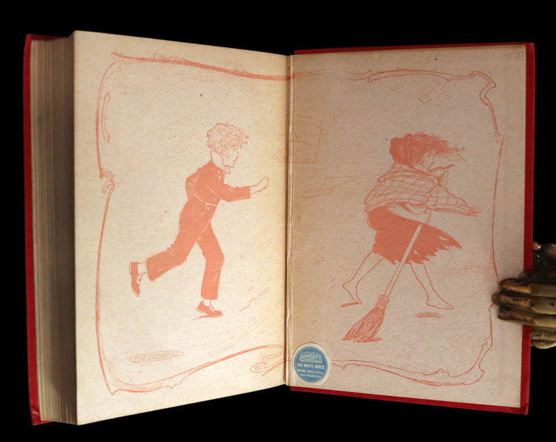 1909 Rare Book - AT THE BACK OF THE NORTH WIND. First Edition illustrated by Maria L. Kirk.