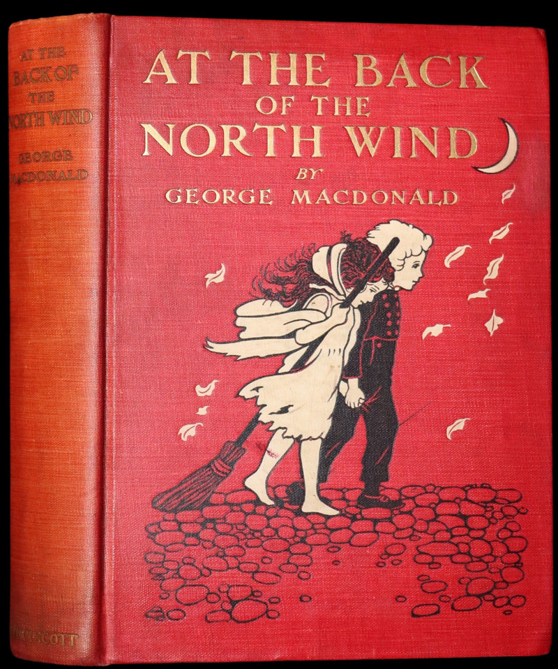 1909 Rare Book - AT THE BACK OF THE NORTH WIND. First Edition illustrated by Maria L. Kirk.