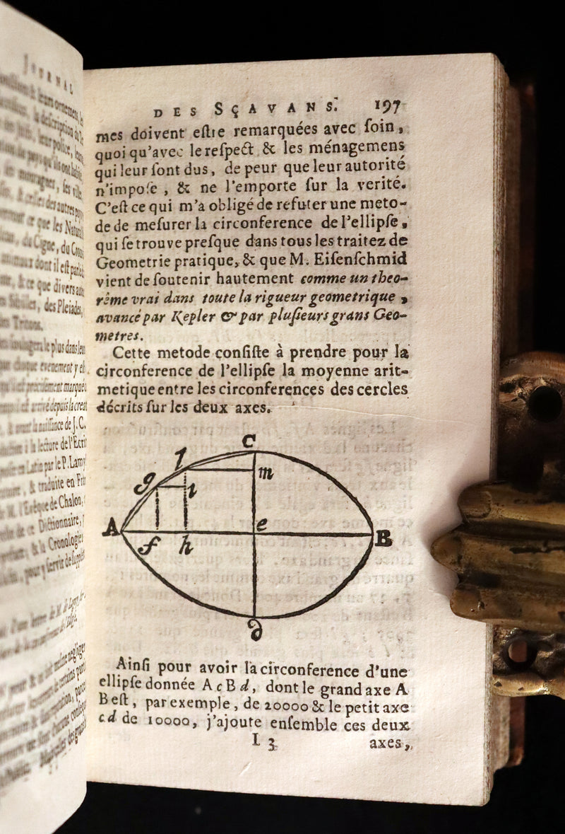1694 Scarce French Book - Scientists' Journal for year 1693 - Journal des SCAVANS pour l'année 1693.