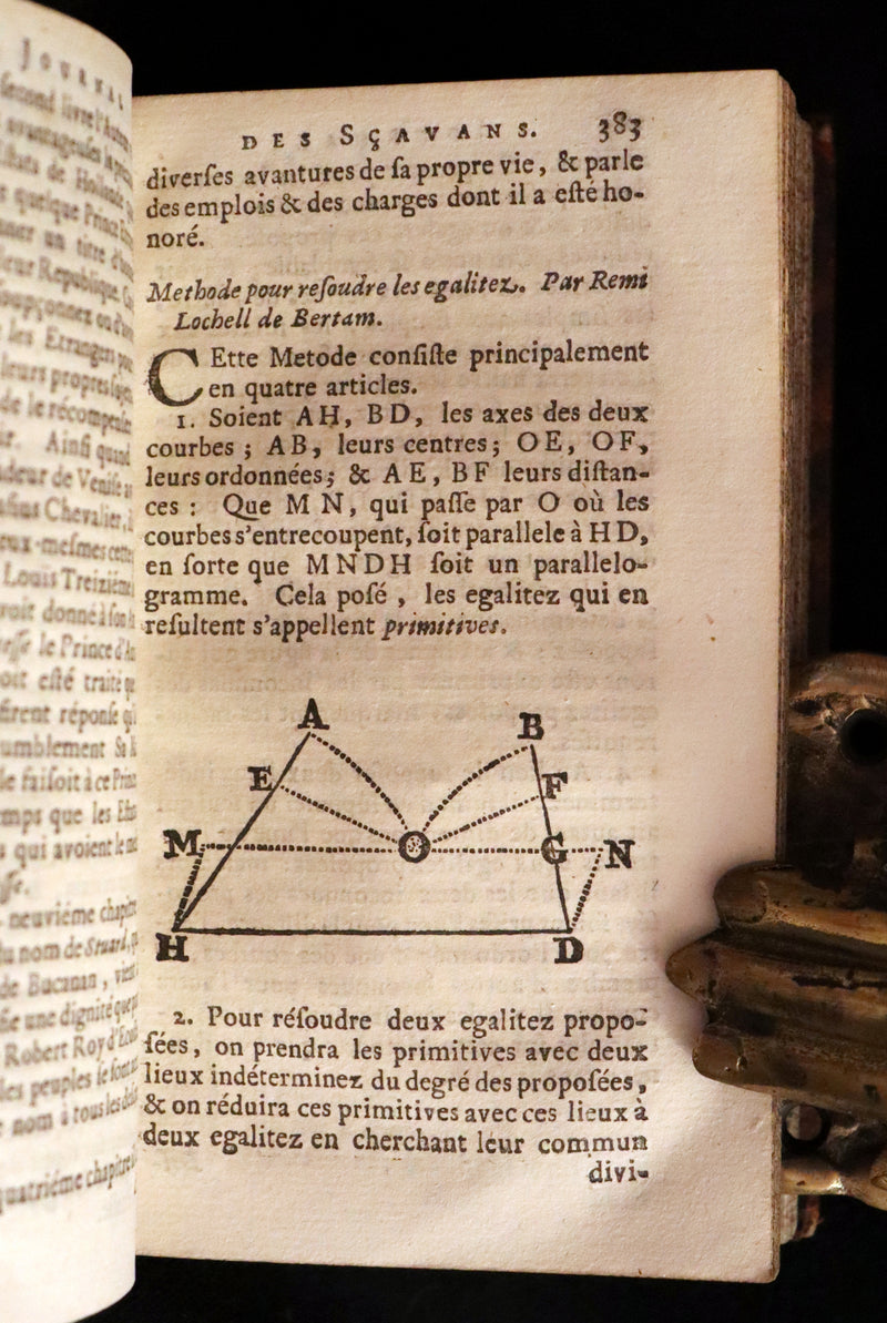1694 Scarce French Book - Scientists' Journal for year 1693 - Journal des SCAVANS pour l'année 1693.