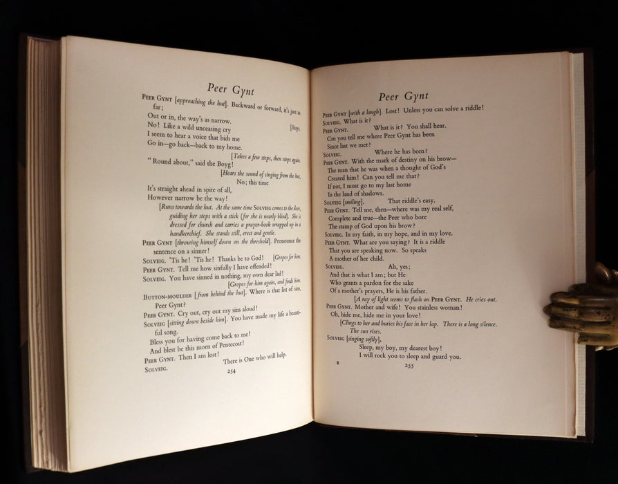 1936 Rare First Rakcham Edition - PEER GYNT, the Norwegian Fairy Tale by Henrik Ibsen.