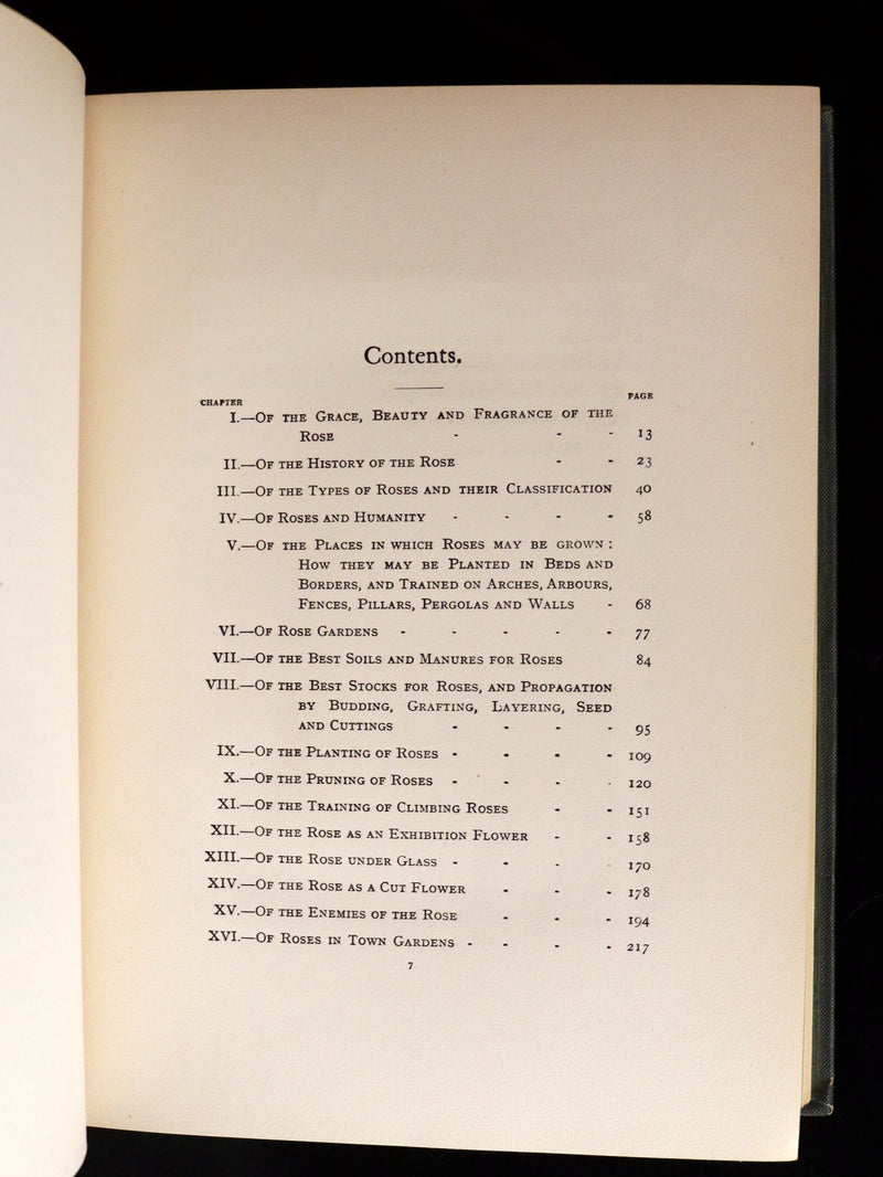 1914 Scarce Gardening Book - ROSES AND ROSE GARDENS by Walter P. Wright. Illustrated.