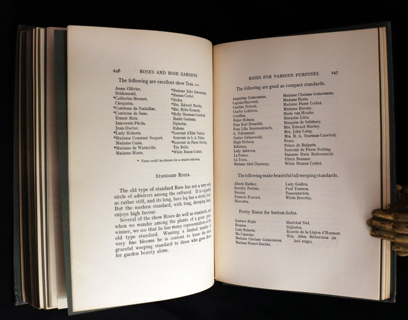 1914 Scarce Gardening Book - ROSES AND ROSE GARDENS by Walter P. Wright. Illustrated.