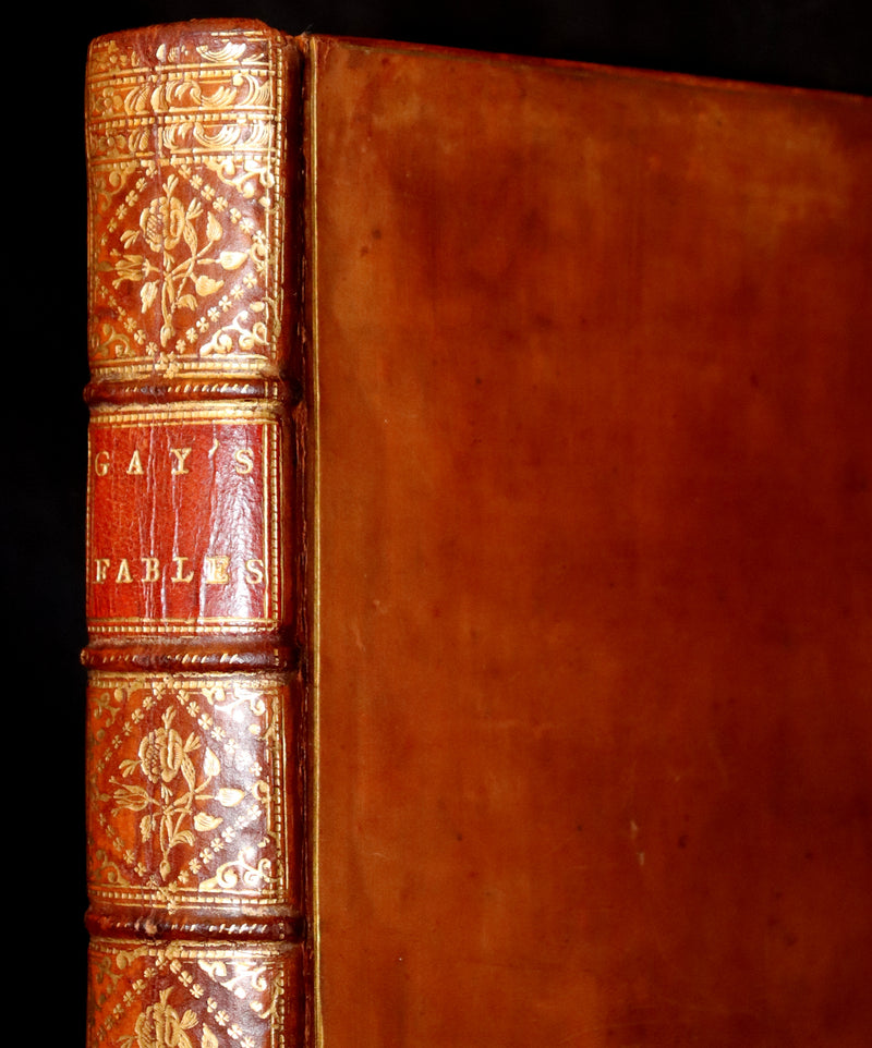 1757 Rare Book - FABLES in Verse by John Gay for the Prince William Augustus. Illustrated.