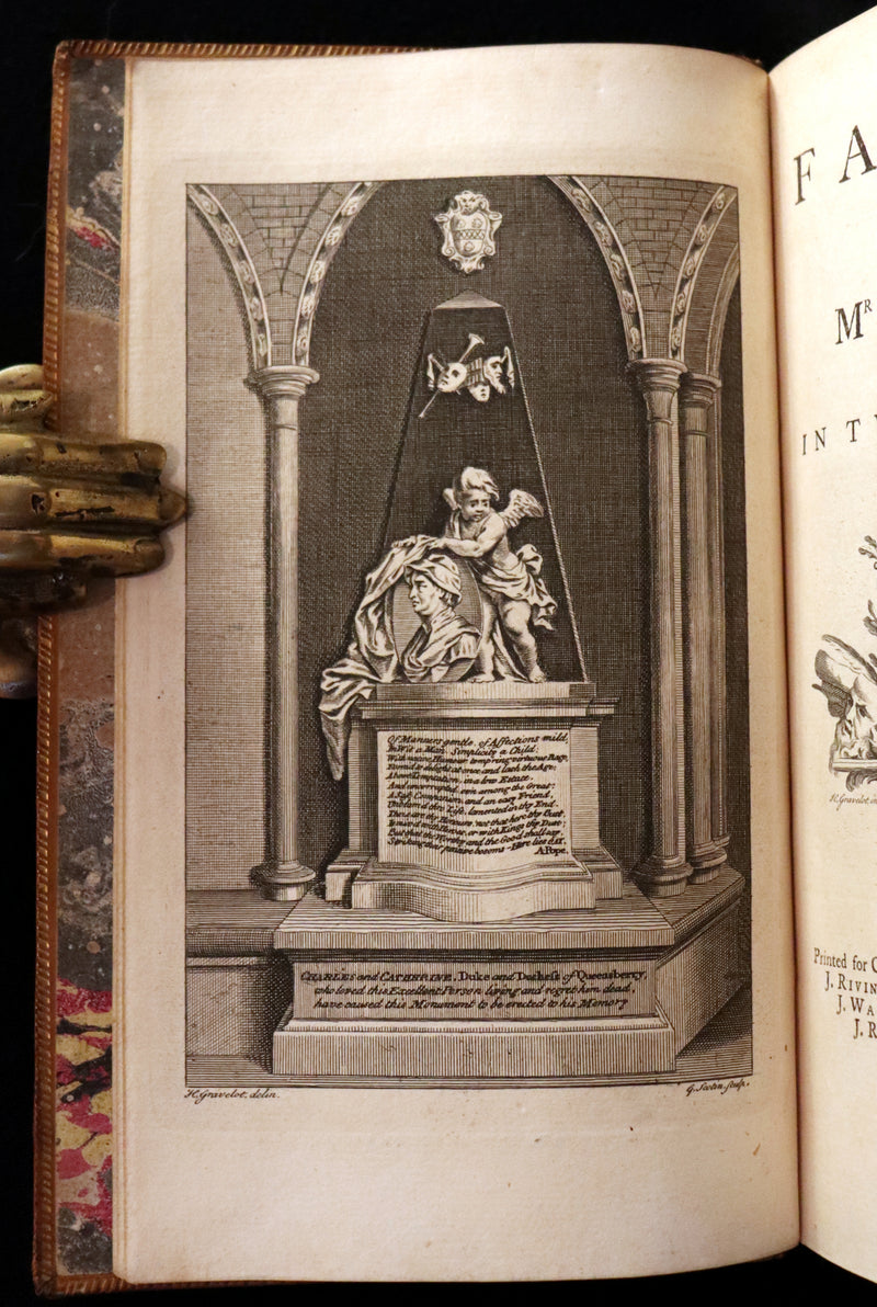 1757 Rare Book - FABLES in Verse by John Gay for the Prince William Augustus. Illustrated.