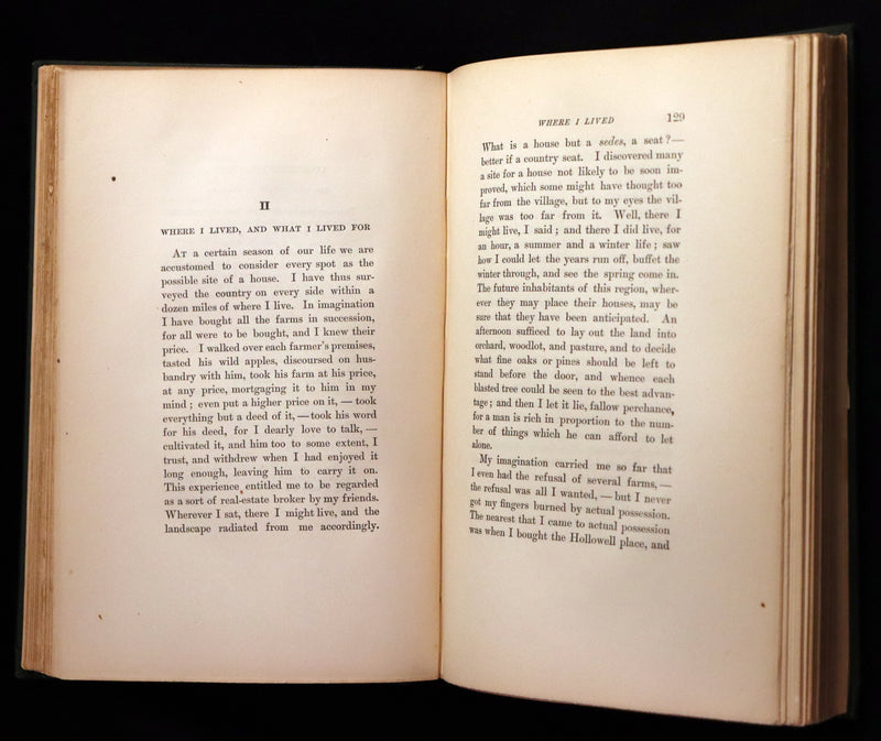 1893 Rare Book - WALDEN or, Life in the Woods by Henry David Thoreau.