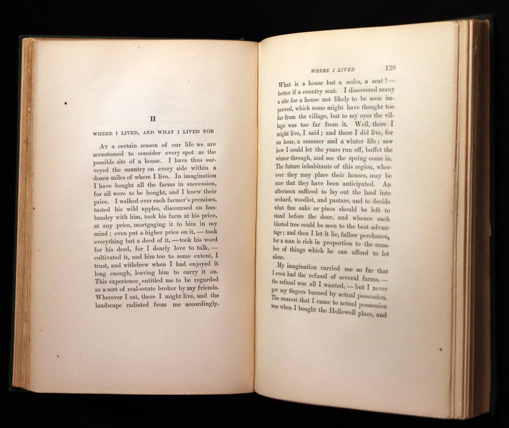 1893 Rare Book - WALDEN or, Life in the Woods by Henry David Thoreau ...