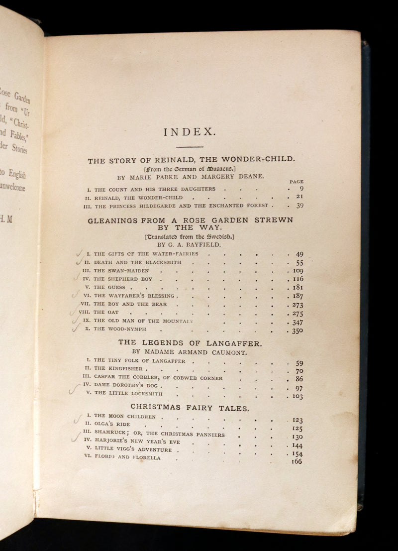 1892 Scarce Victorian Book - Fifty-Two Fairy Tales signed by Alfred Henry Miles. Illustrated.