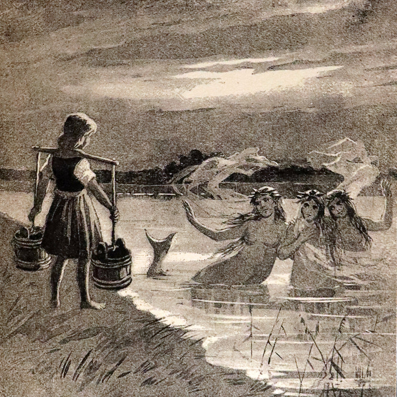 1892 Scarce Victorian Book - Fifty-Two Fairy Tales signed by Alfred Henry Miles. Illustrated.