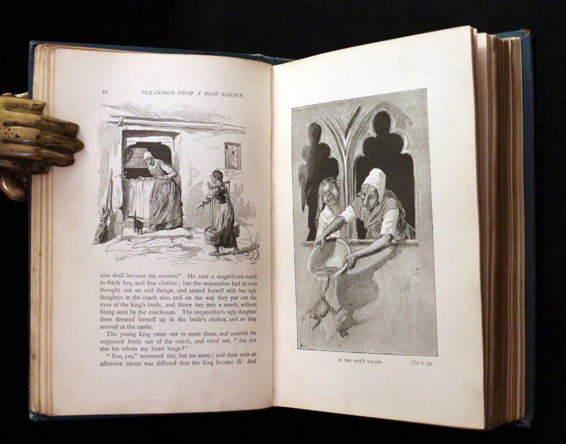 1892 Scarce Victorian Book - Fifty-Two Fairy Tales signed by Alfred Henry Miles. Illustrated.