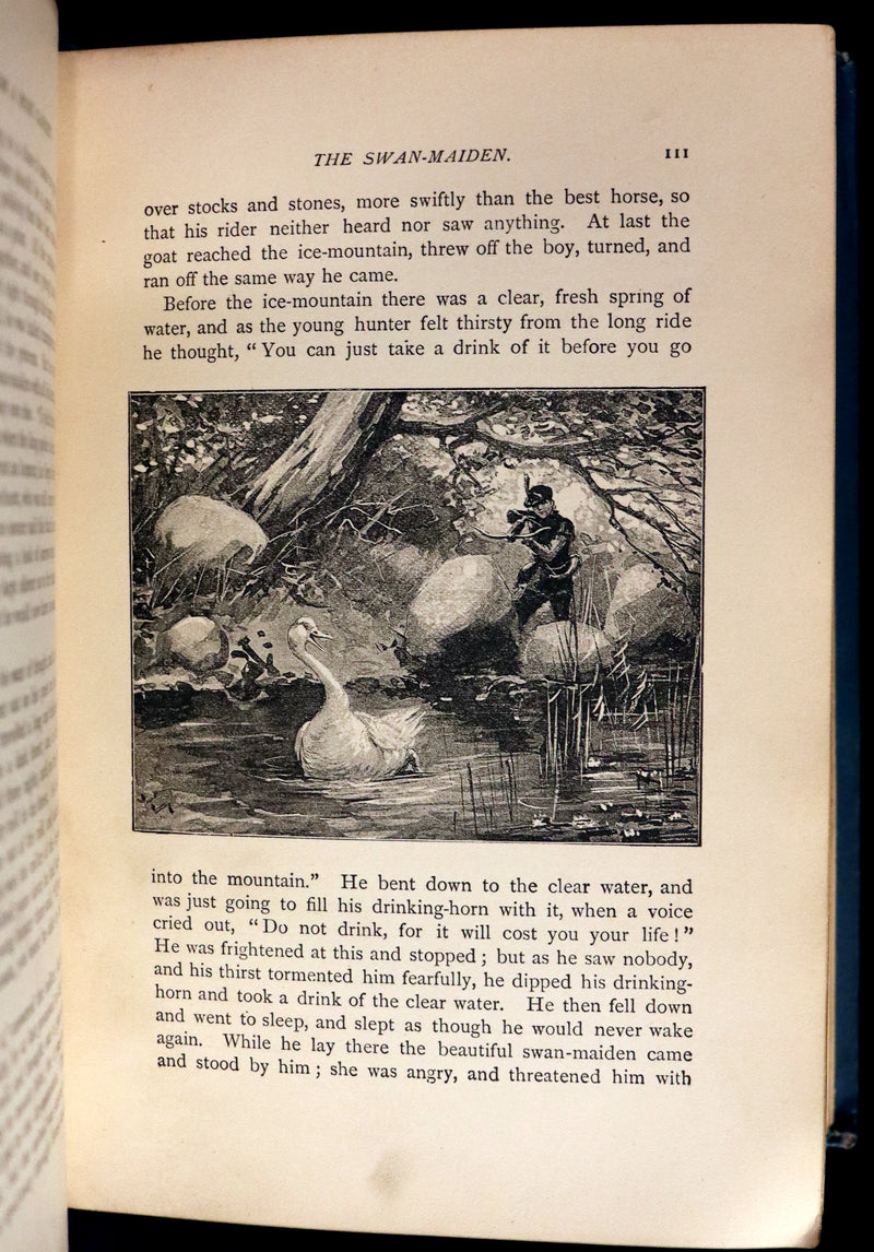 1892 Scarce Victorian Book - Fifty-Two Fairy Tales signed by Alfred Henry Miles. Illustrated.