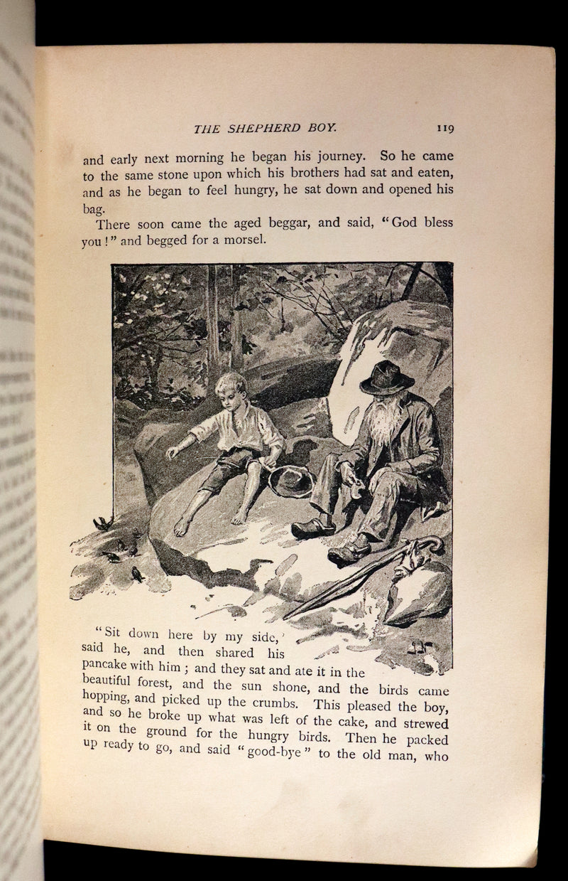 1892 Scarce Victorian Book - Fifty-Two Fairy Tales signed by Alfred Henry Miles. Illustrated.