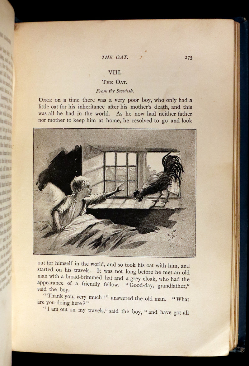 1892 Scarce Victorian Book - Fifty-Two Fairy Tales signed by Alfred Henry Miles. Illustrated.